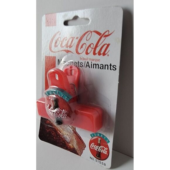 Vintage Coca Cola Chip Clip Fridge Magnet 1995 NOS No.51558 - Picture 2 of 12